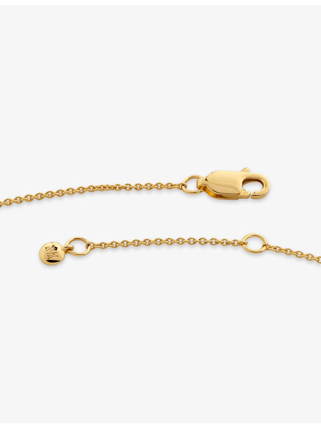 Monica Vinader Initial D 18ct gold vermeil necklace - British product