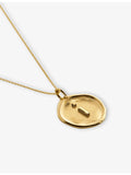 Monica Vinader 18ct gold vermeil initial I necklace, imported from the UK
