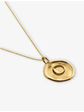 Monica Vinader 18ct gold-vermeil O initial necklace - British product
