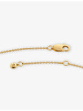Monica Vinader 18ct gold-vermeil O initial necklace - British product