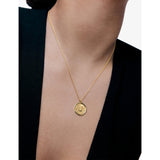 Monica Vinader 18ct yellow gold vermeil initial U necklace, UK version