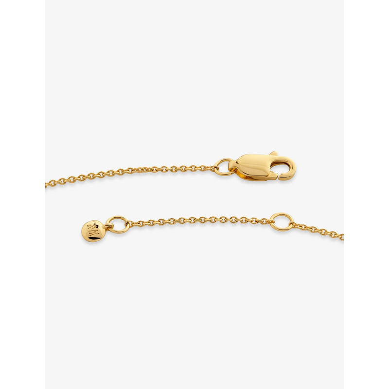 Monica Vinader 18ct yellow gold vermeil initial U necklace, UK version
