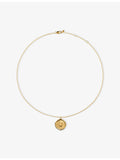 Monica Vinader 18ct yellow gold vermeil initial U necklace, UK version