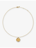 Monica Vinader gold vermeil P initial necklace 41-46cm - British product