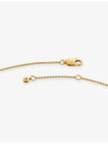 Monica Vinader Initial-O stamp gold-vermeil bracelet, UK version