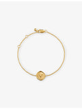 Monica Vinader initial V gold vermeil chain bracelet 16-19cm - British product