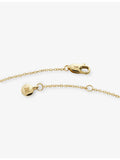Monica Vinader mini initial I stamp 14ct yellow-gold bracelet, UK version