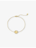 Monica Vinader mini initial I stamp 14ct yellow-gold bracelet, UK version