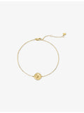 Monica Vinader Mini Initial K Stamp 14ct gold bracelet - British product