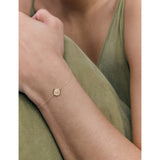 Monica Vinader 14ct gold U initial bracelet, imported from the UK