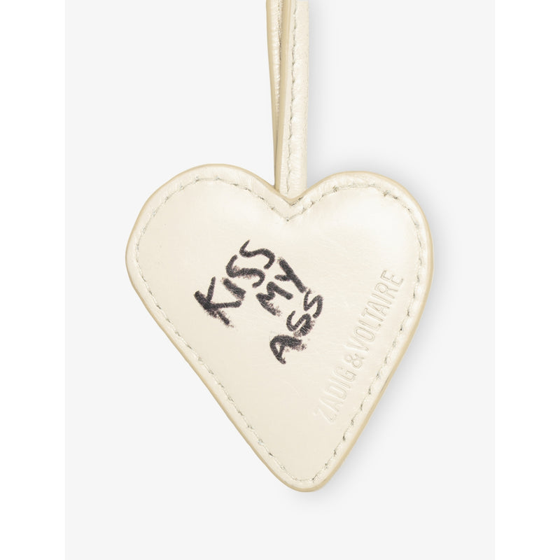 Zadig&Voltaire heart leather keyring 6cm - British product