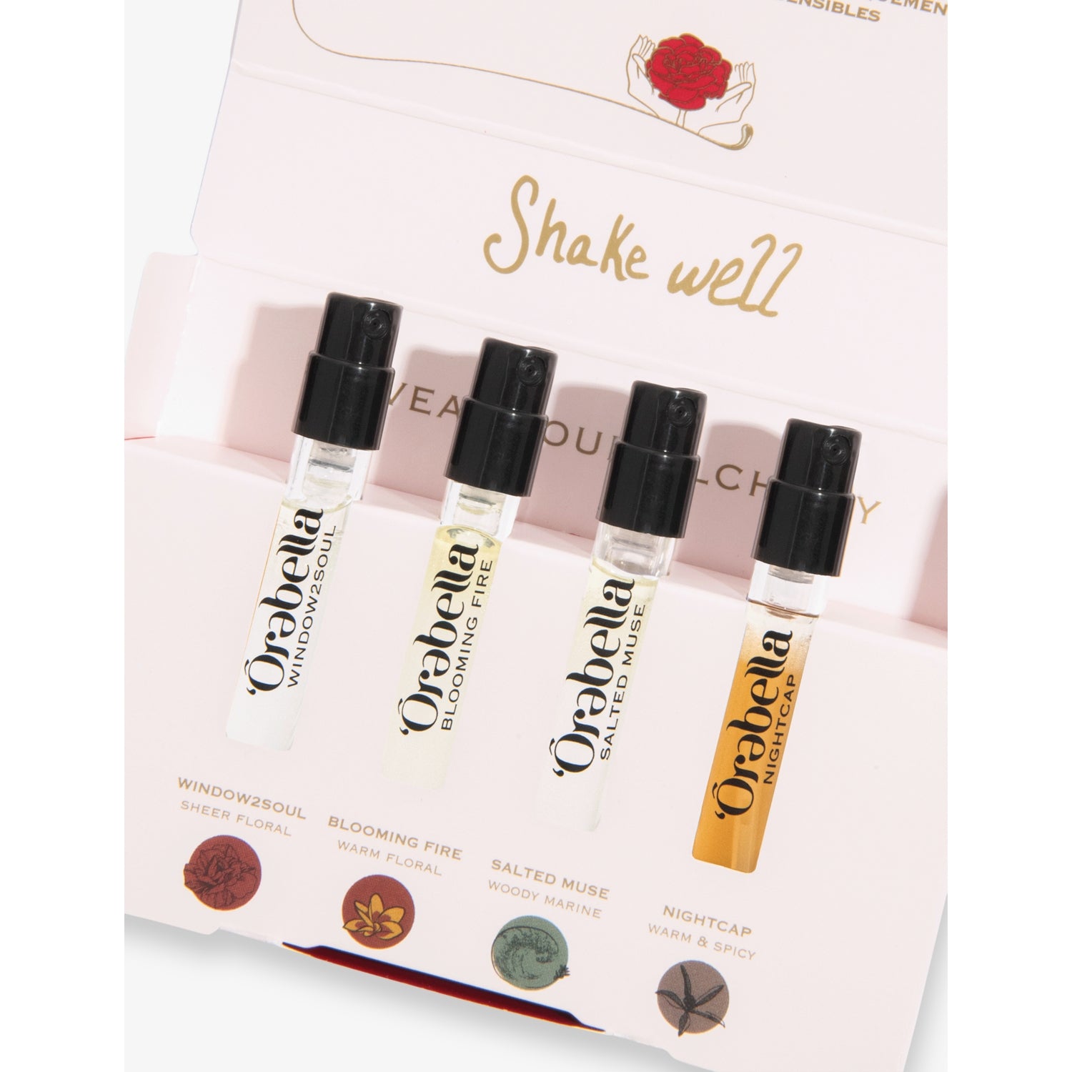 Orebella Eau de Parfum kit 4 x 1.5ml, imported from the UK
