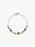 Monica Vinader onyx and gold vermeil bracelet, imported from the UK