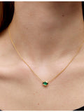 Monica Vinader 18ct yellow-gold vermeil onyx necklace, imported from the UK