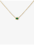 Monica Vinader 18ct yellow-gold vermeil onyx necklace, imported from the UK