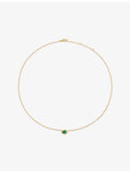 Monica Vinader 18ct yellow-gold vermeil onyx necklace, imported from the UK