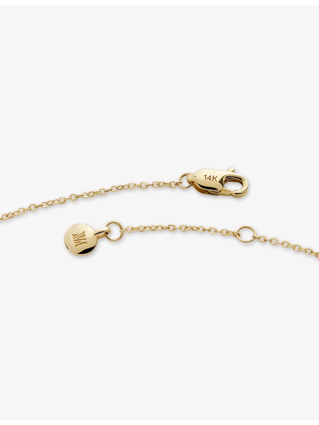 Monica Vinader Initial W bracelet in 18ct gold vermeil, UK version