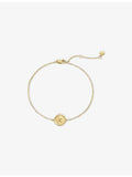Monica Vinader Mini Initial X 14ct gold chain bracelet 16-19cm (British brand)