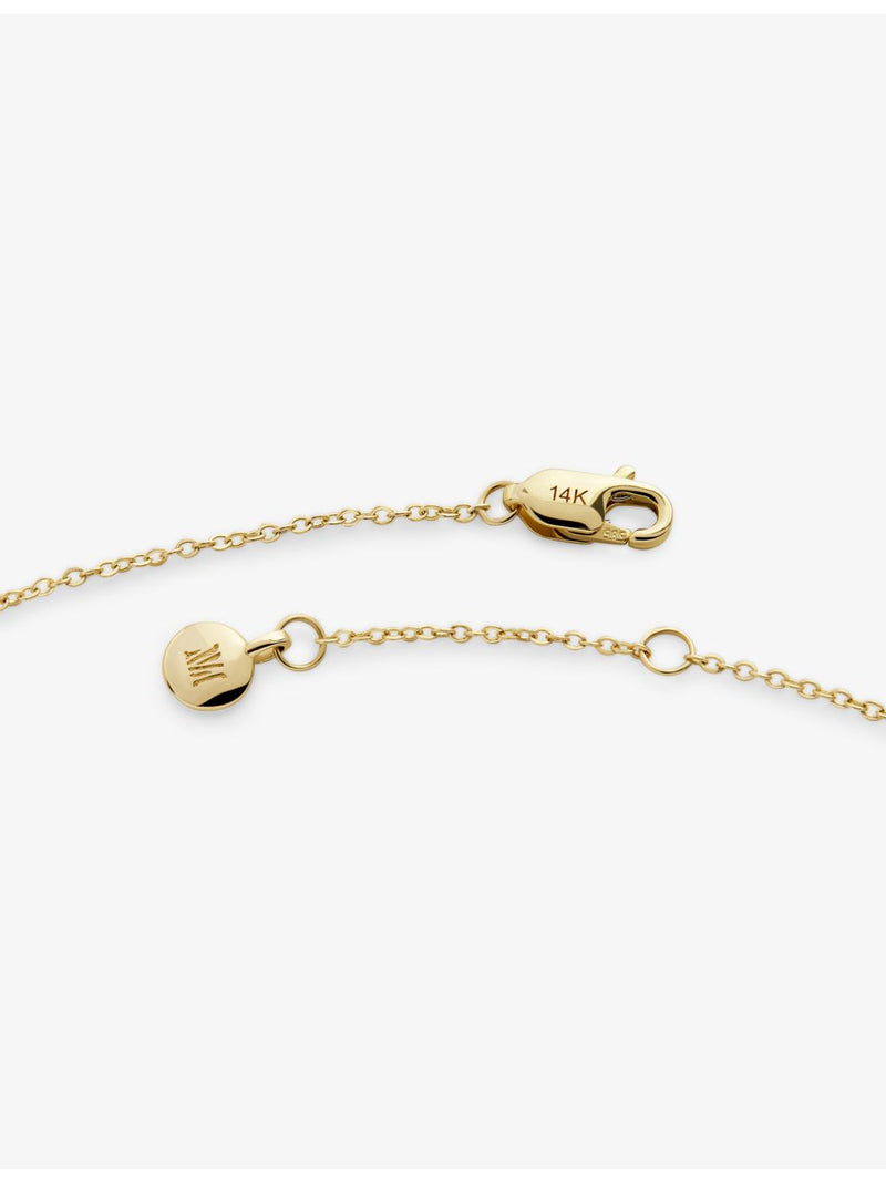 Monica Vinader gold initial stamp bracelet - British product