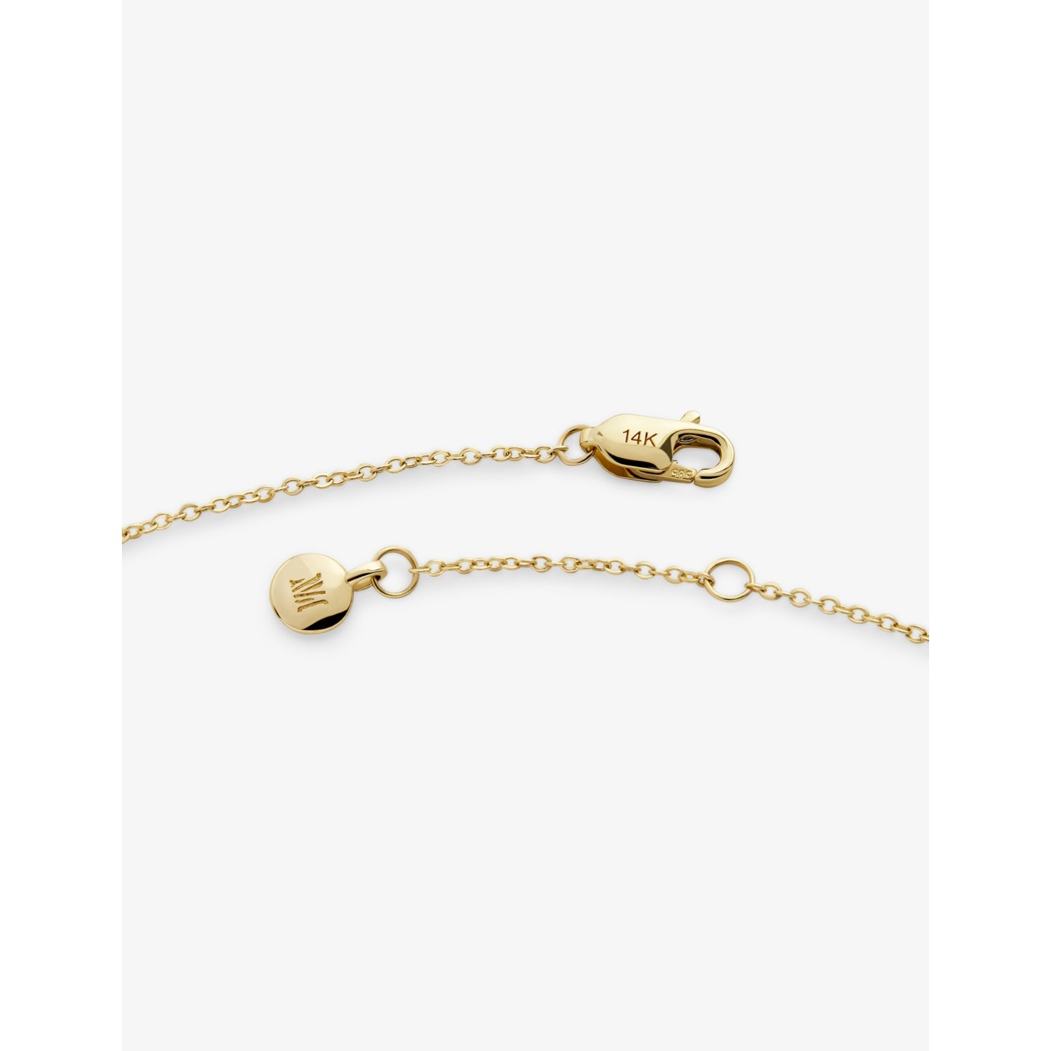 Monica Vinader gold initial stamp bracelet - British product
