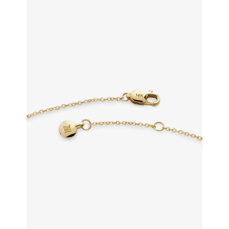 Monica Vinader gold initial stamp bracelet - British product