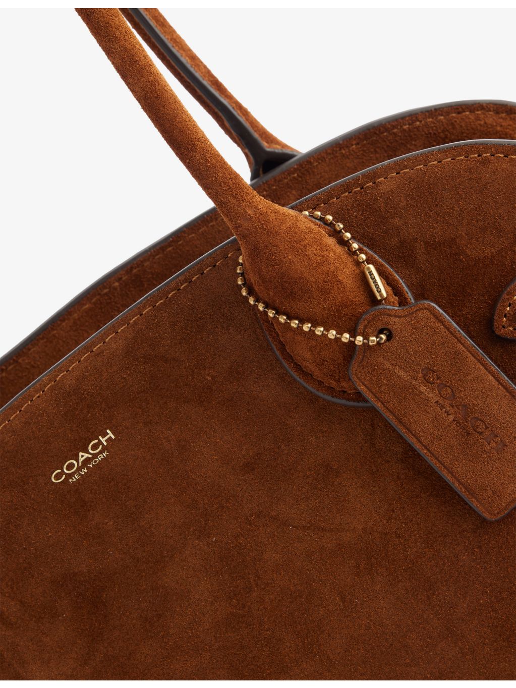 Coach Empire 34 suede leather shoulder bag, UK version