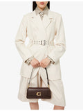 Coach Jet leather shoulder bag with flap-over front (British brand)