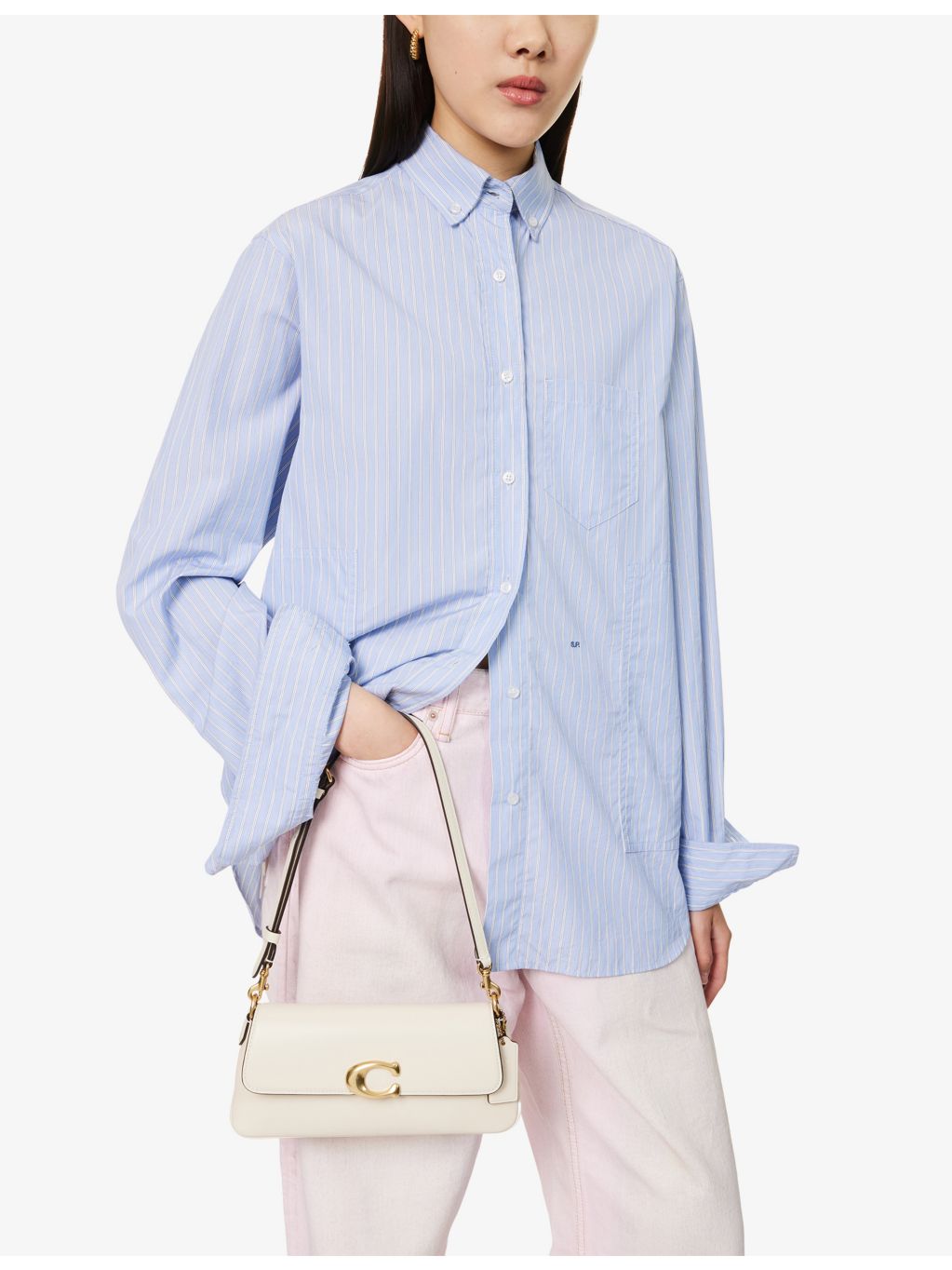 Coach Jet shoulder bag in leather 24.8cm wide (British brand)