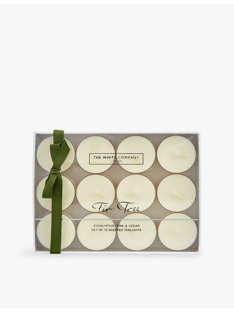 The White Company Fir Tree scented tea lights 12 pack (British brand)