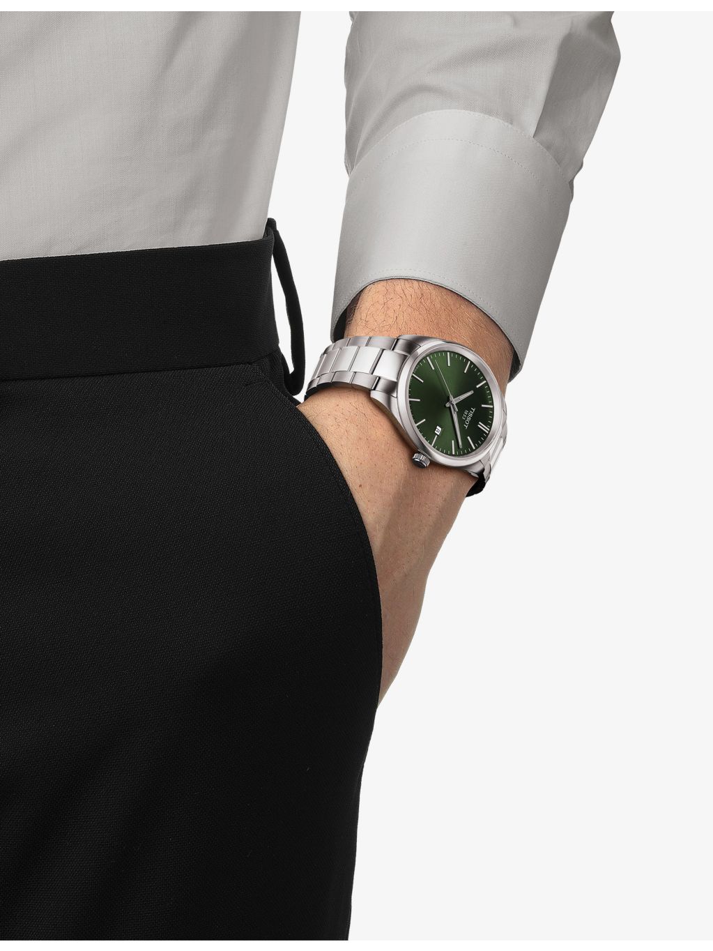 Tissot PR 100 stainless steel quartz watch 40mm, UK version