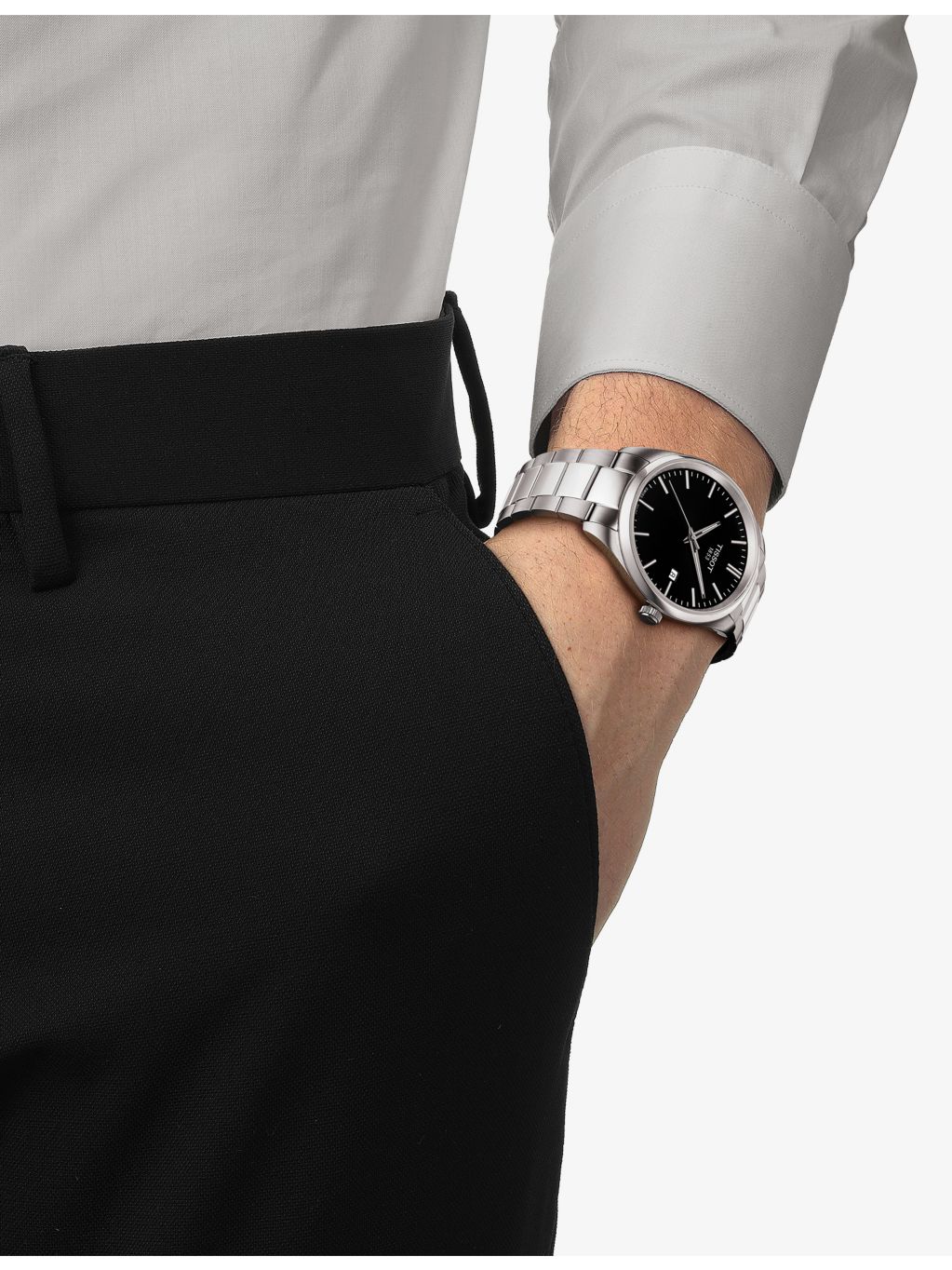 Tissot PR 100 stainless steel quartz watch 40mm (British brand)