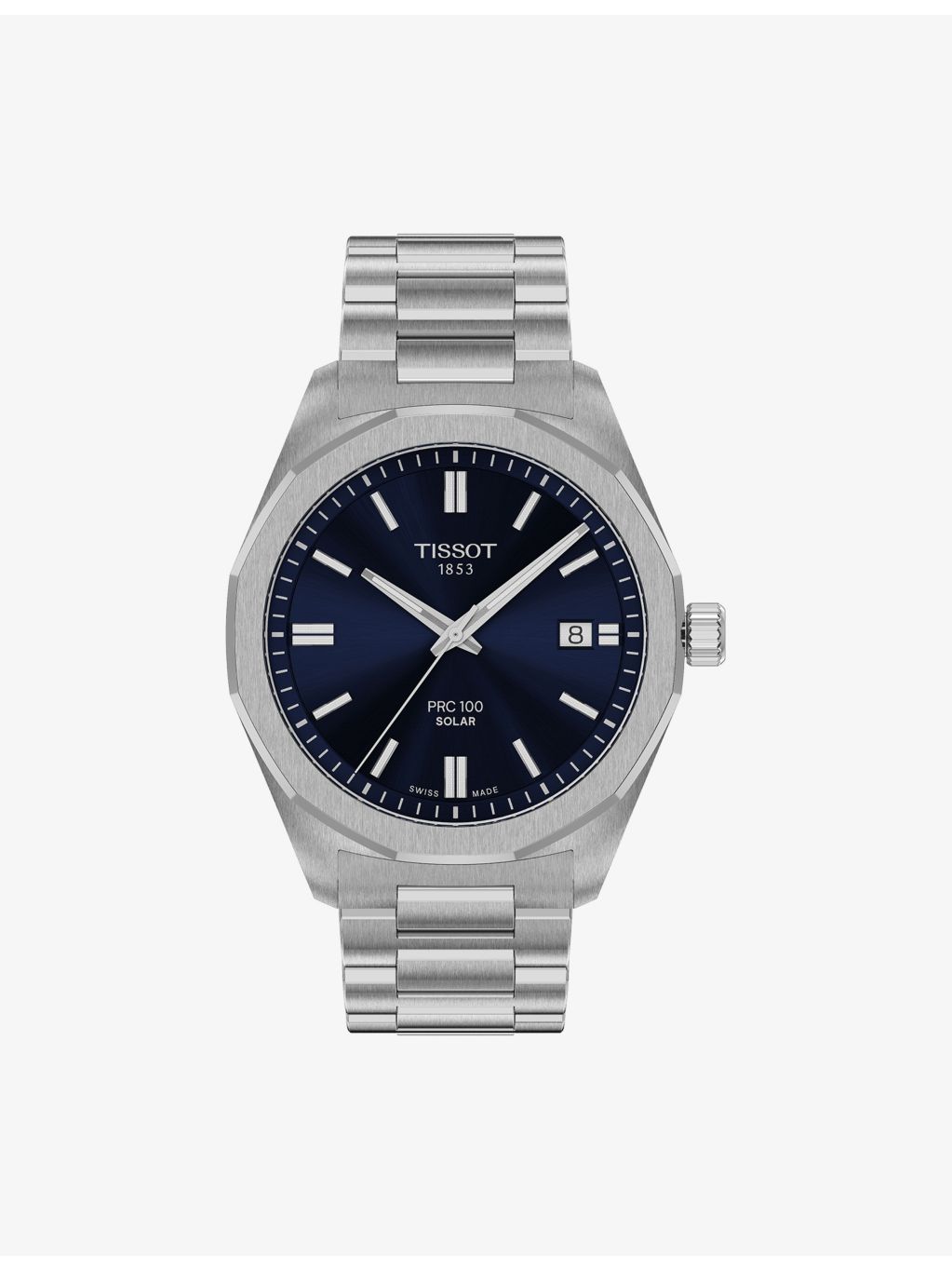 Tissot PRC 100 Solar stainless steel quartz watch 39mm - British product
