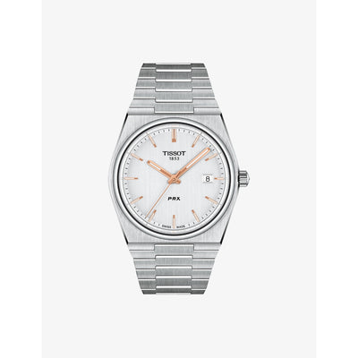 selfridges Tissot PRX Stainless-Steel Quartz Watch 40mm- Buy online at McGrocer