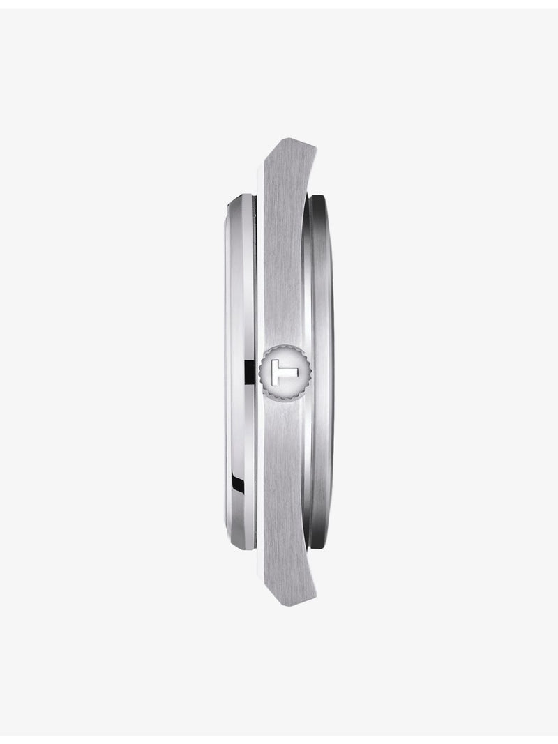 Tissot PRX stainless-steel and leather quartz watch 40mm (British brand)