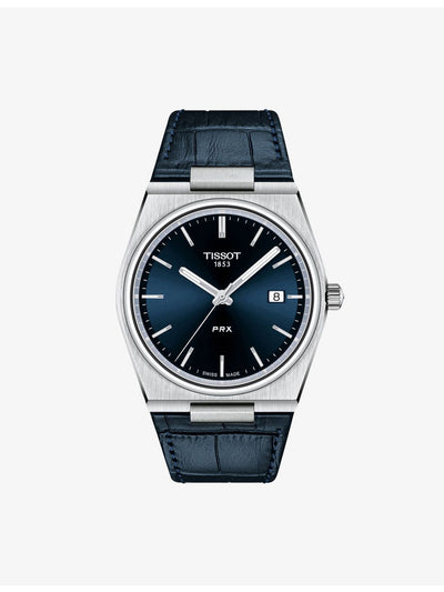 selfridges Tissot PRX Stainless Steel and Leather Quartz Watch 40mm- Buy online at McGrocer