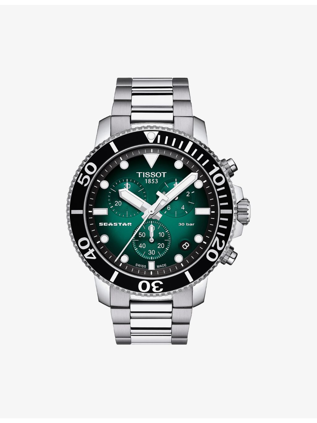Tissot Seastar 1000 chronograph watch 45.5mm (British brand)
