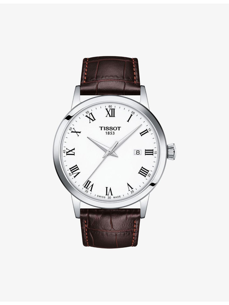 Tissot Classic Dream leather watch 42mm (British brand)