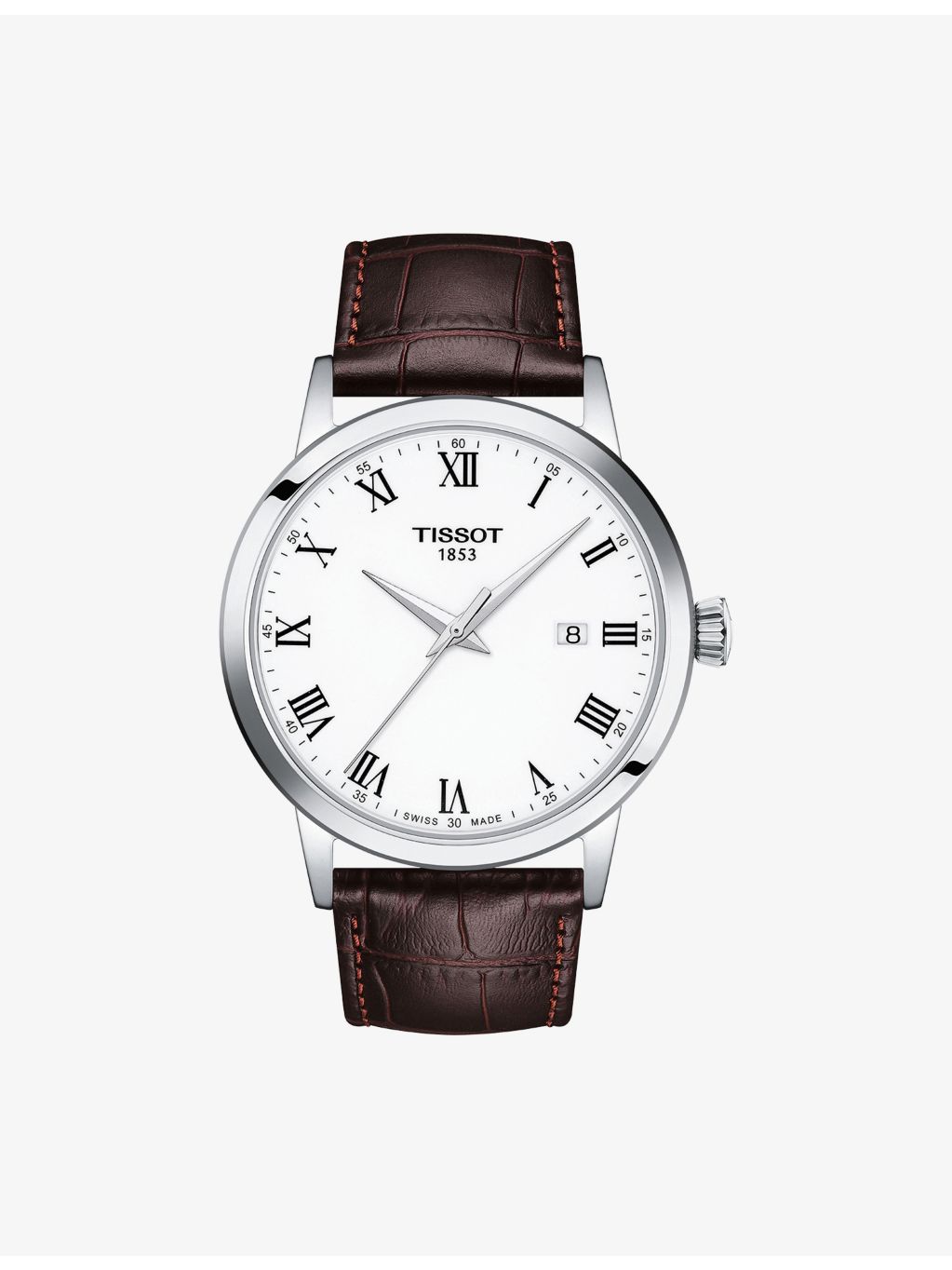 Tissot Classic Dream leather watch 42mm (British brand)