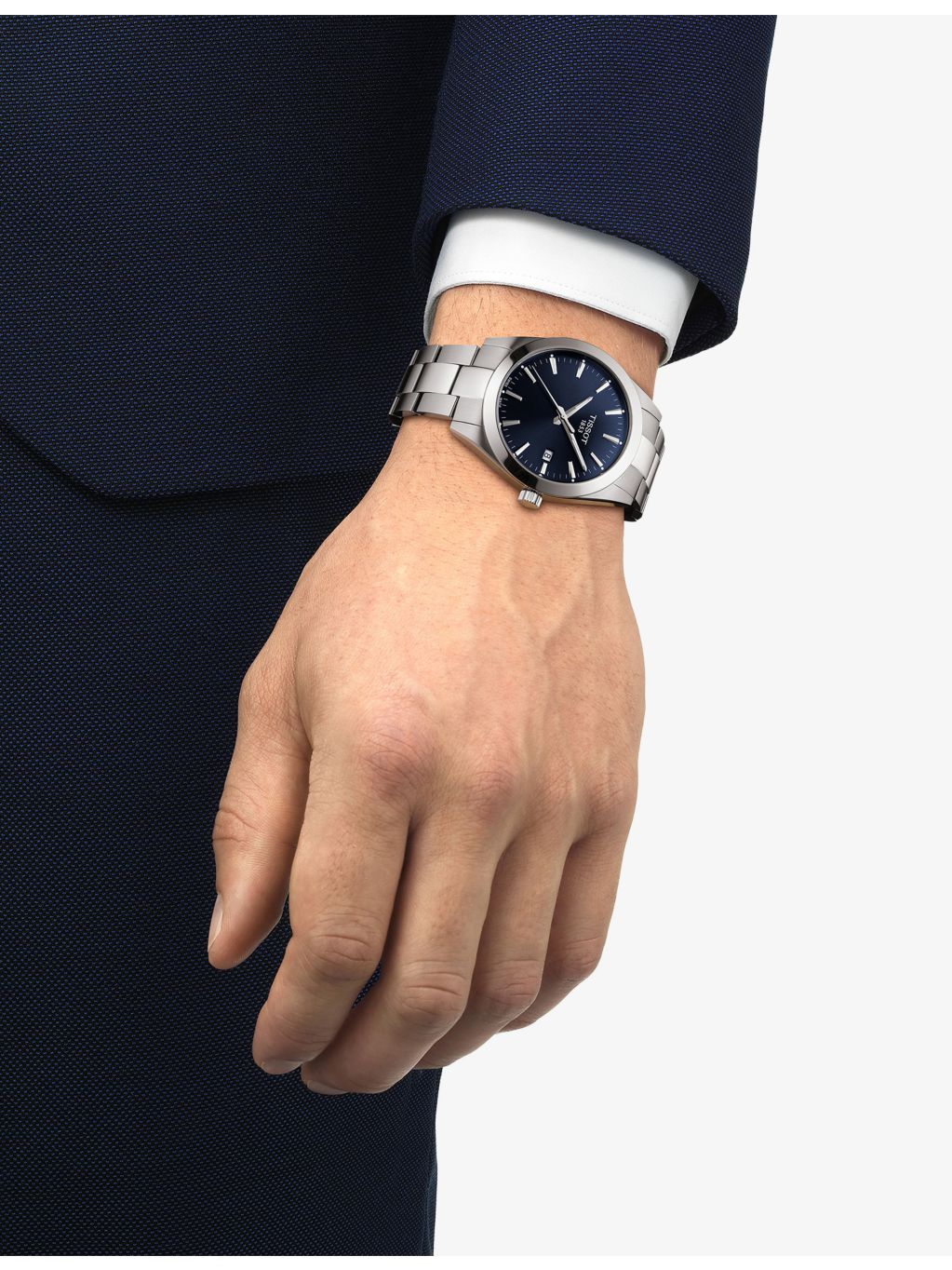 Tissot Gentleman stainless-steel quartz watch 40mm, UK version