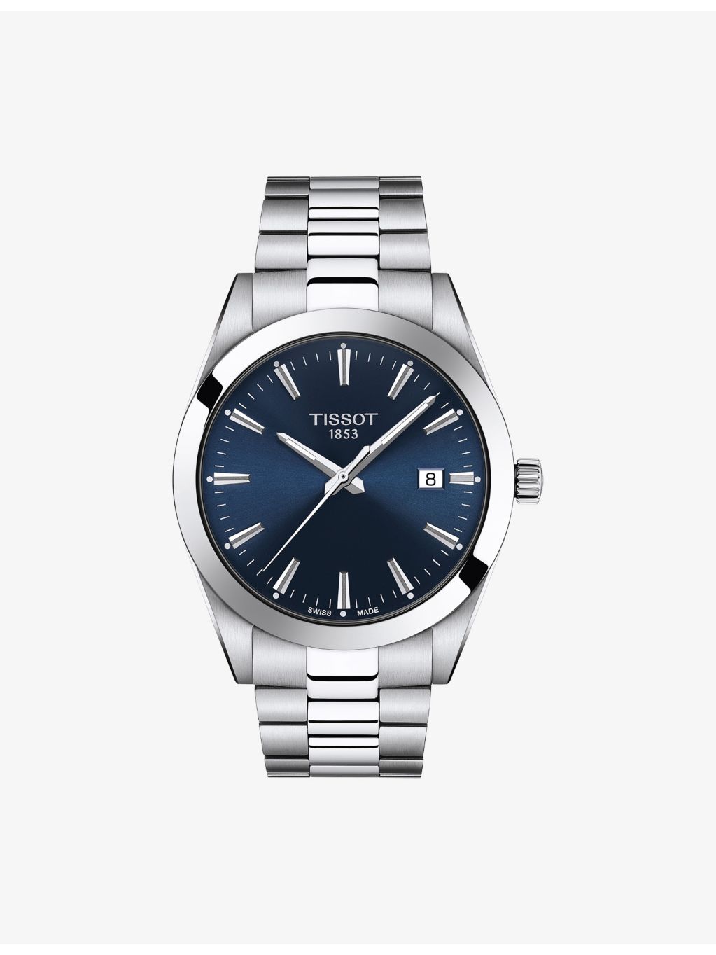 Tissot Gentleman stainless-steel quartz watch 40mm, UK version