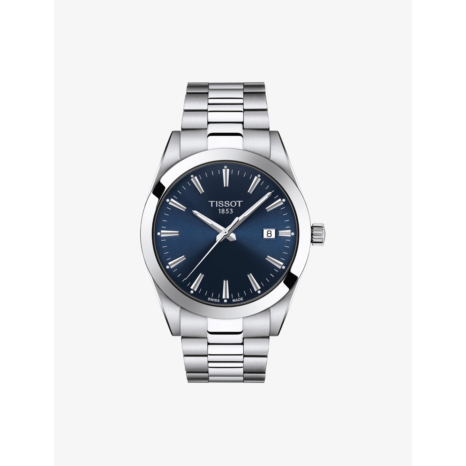 Tissot Gentleman stainless-steel quartz watch 40mm, UK version