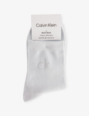 Calvin Klein woven socks pack of two, imported from the UK
