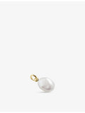 Monica Vinader 14ct yellow-gold and baroque pearl charm - British product