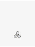 Monica Vinader diamond stud earring 14ct white gold 0.009ct - British product