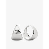 Monica Vinader Tapered Large 925 Sterling Silver Hoop Earrings