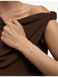 Monica Vinader lab-grown diamond birthstone bracelet in sterling silver, UK version