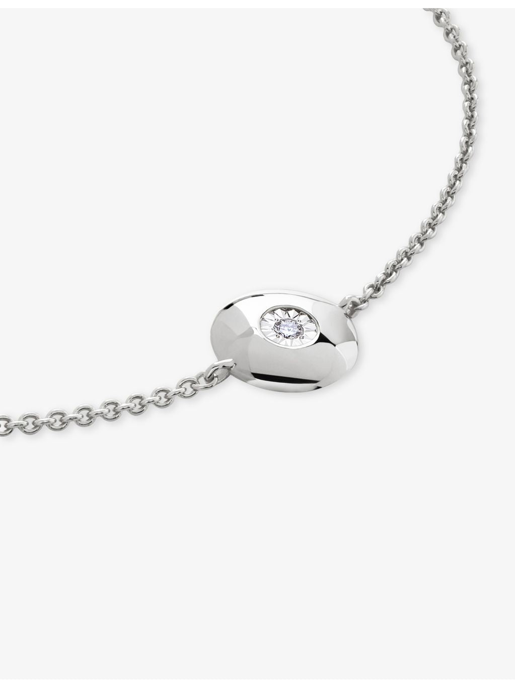 Monica Vinader lab-grown diamond birthstone bracelet in sterling silver, UK version