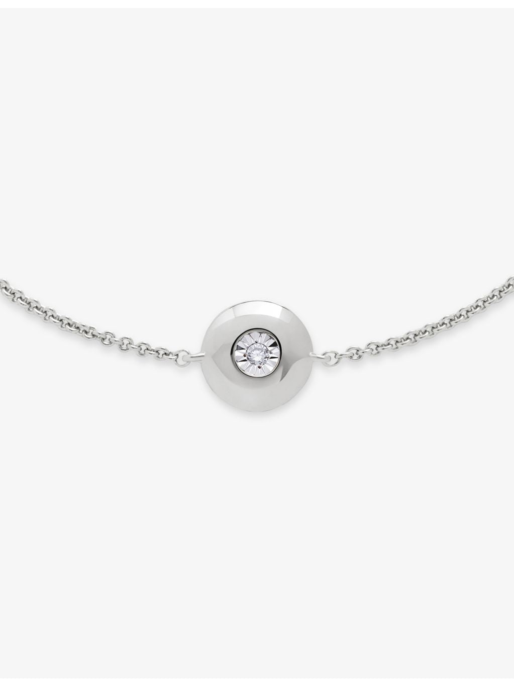 Monica Vinader lab-grown diamond birthstone bracelet in sterling silver, UK version