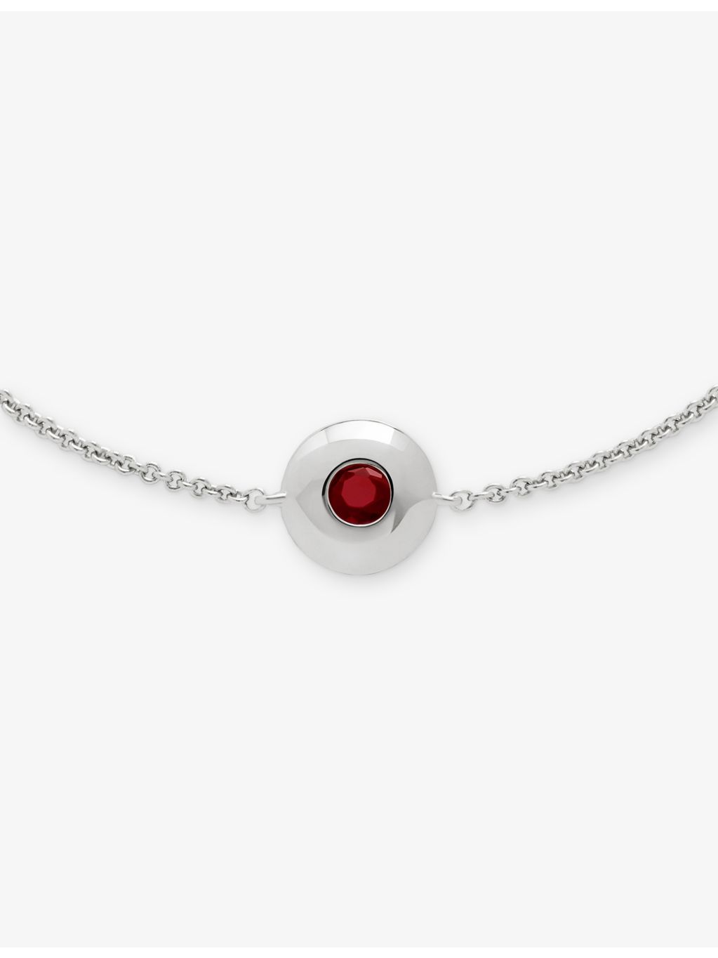 Monica Vinader garnet sterling silver bracelet, imported from the UK
