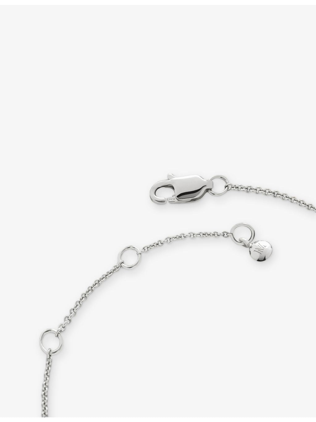 Monica Vinader garnet sterling silver bracelet, imported from the UK